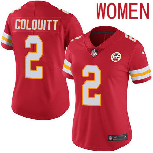 Women Kansas City Chiefs 2 Dicaprio Bootle Nike Red Vapor Limited NFL Jersey